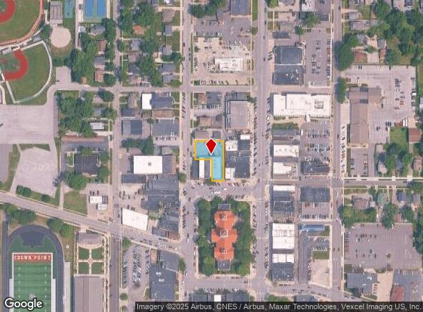 112-114 W Clark St, Crown Point, IN Parcel Map