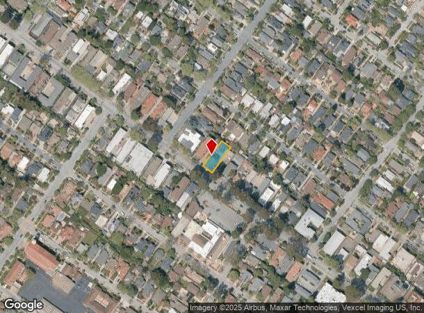  1346 El Camino Real, Burlingame, CA Parcel Map