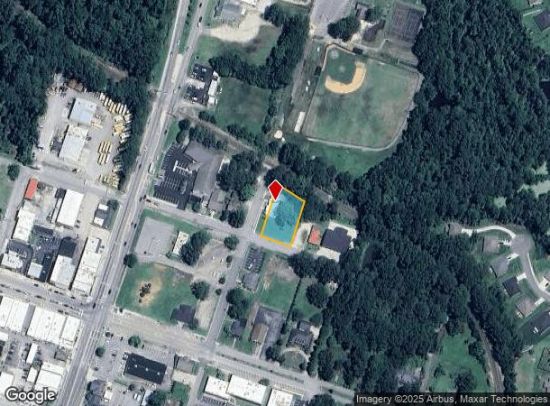  607 S 1St St, Lillington, NC Parcel Map