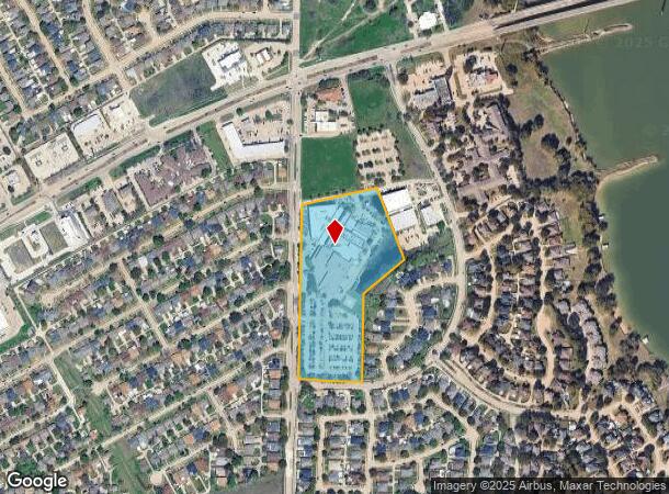  6800 Scenic Dr, Rowlett, TX Parcel Map