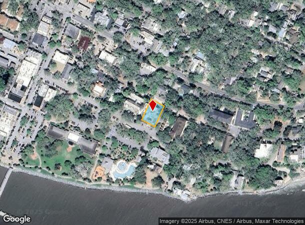 599 Beachview Dr, Saint Simons Island, GA Parcel Map