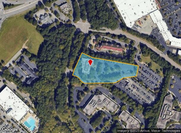1400 Crescent Grn, Cary, NC Parcel Map