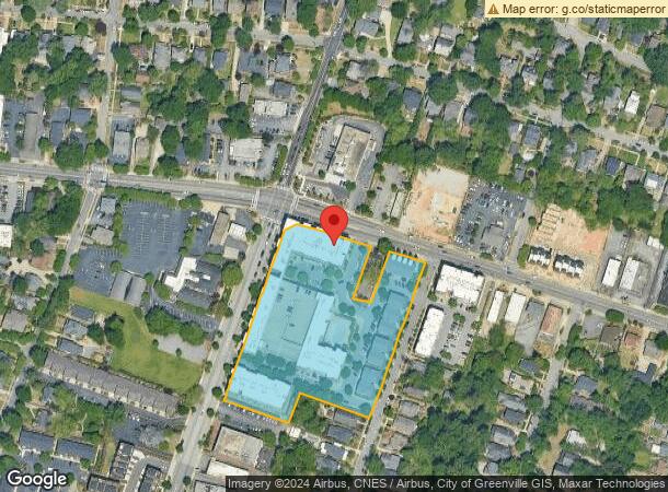  644 N Main St, Greenville, SC Parcel Map