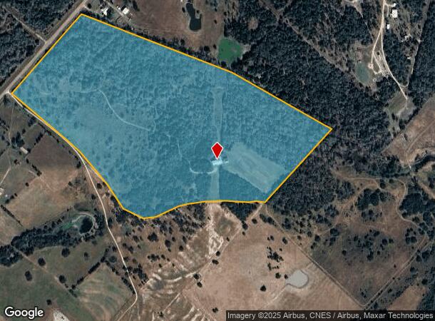  1250 Waldeck Rd, Ledbetter, TX Parcel Map