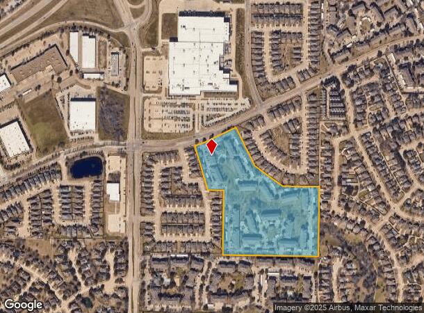  160 E Vista Ridge Mall Dr, Lewisville, TX Parcel Map