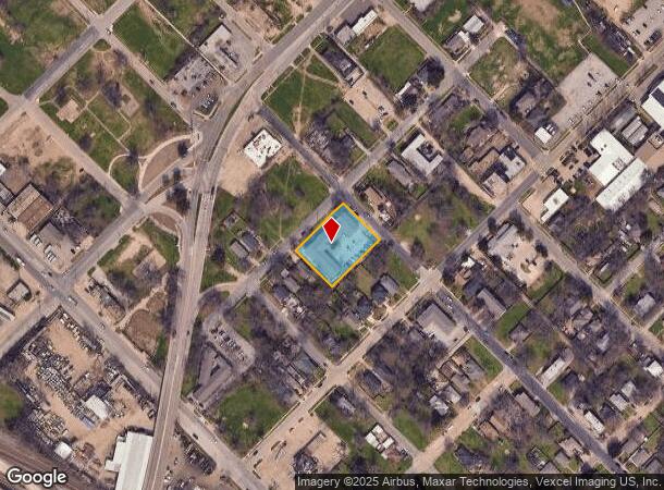  1314 Peabody Ave, Dallas, TX Parcel Map