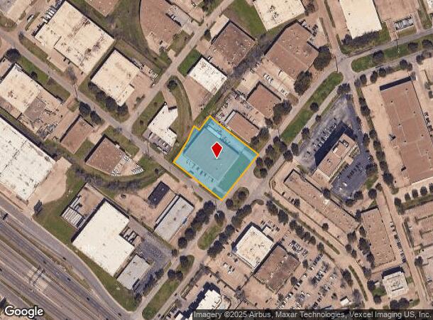  1151 Empire Central Dr, Dallas, TX Parcel Map