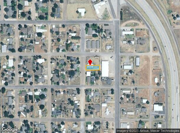 1406 Avenue E, Abernathy, TX Parcel Map