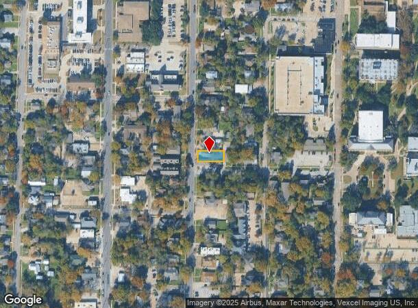 1104 N Locust St, Denton, TX Parcel Map