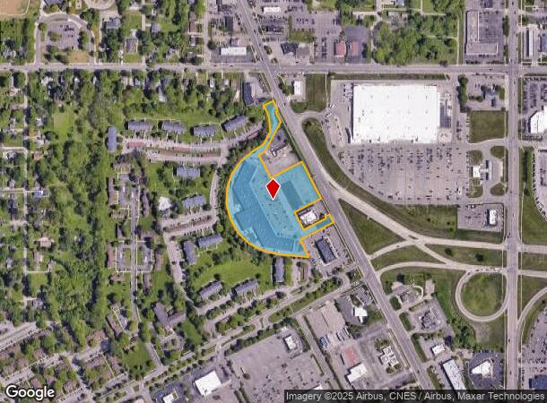 6250 S Cedar St, Lansing, MI Parcel Map