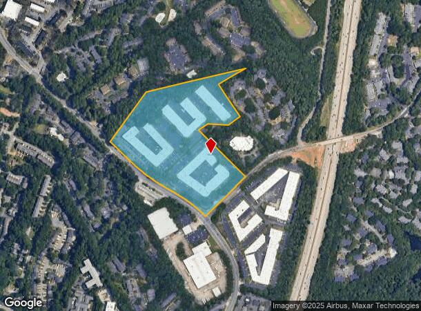  8601 Dunwoody Pl, Atlanta, GA Parcel Map