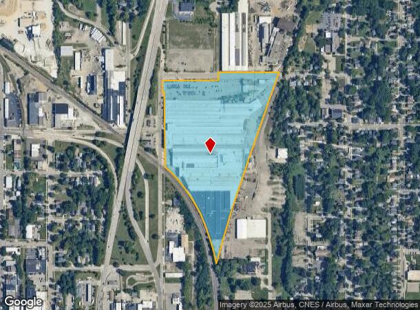  1600 N Larch St, Lansing, MI Parcel Map