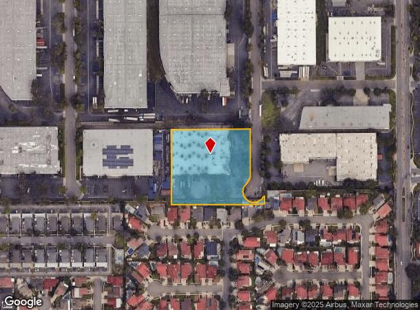 16205 Distribution Way, Cerritos, CA Parcel Map
