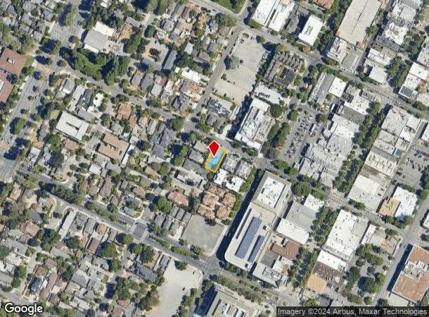  951 W Dana St, Mountain View, CA Parcel Map