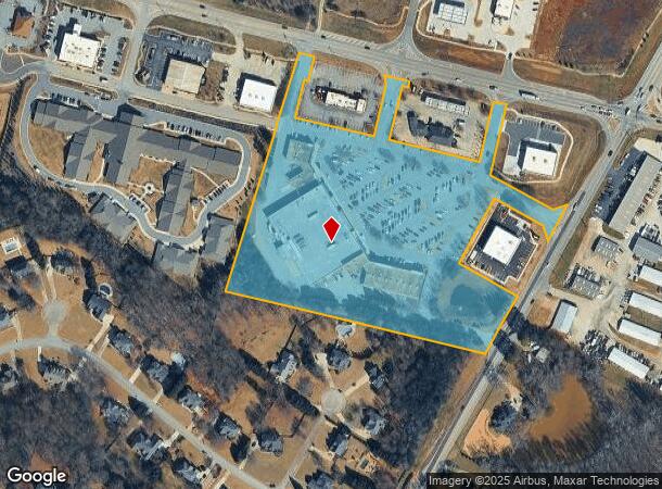  6055 Highway 124 W, Hoschton, GA Parcel Map