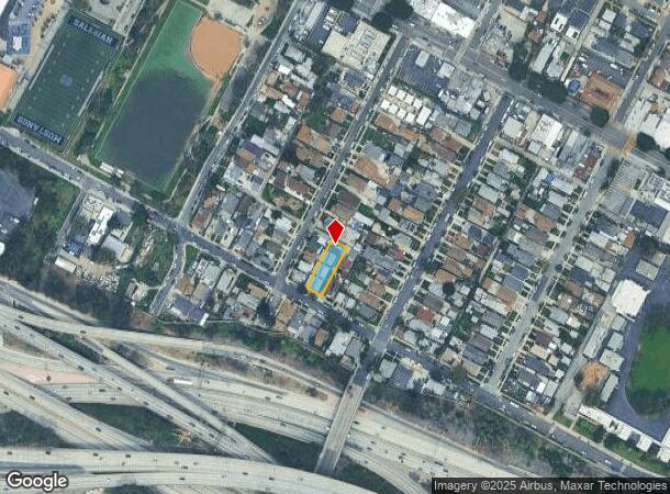  2707 E 7Th St, Los Angeles, CA Parcel Map