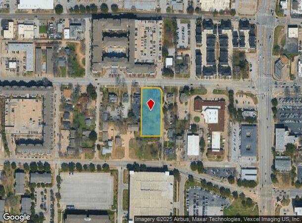 800 W Abram St, Arlington, TX Parcel Map