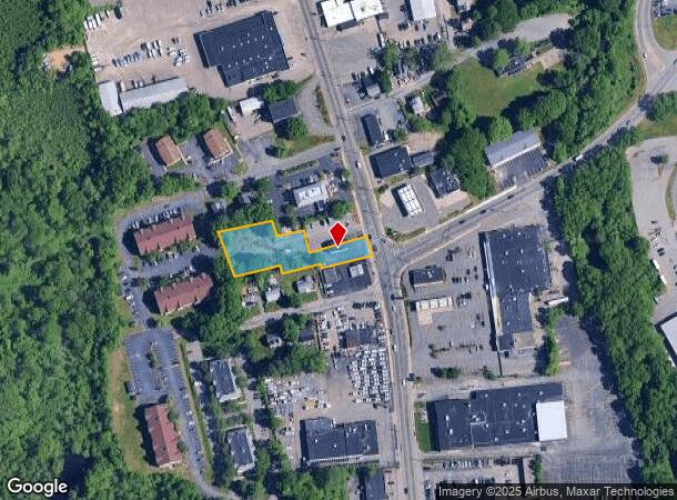  1627 Main St, Brockton, MA Parcel Map