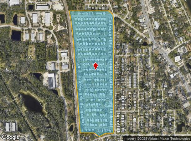  1 Tanglewood Ave, Port Orange, FL Parcel Map