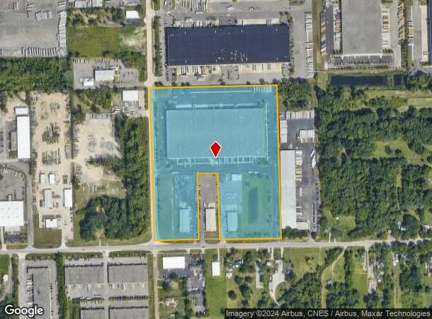  10725 Harrison, Romulus, MI Parcel Map