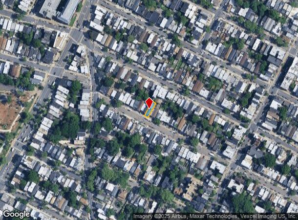  202 Hutton St, Jersey City, NJ Parcel Map
