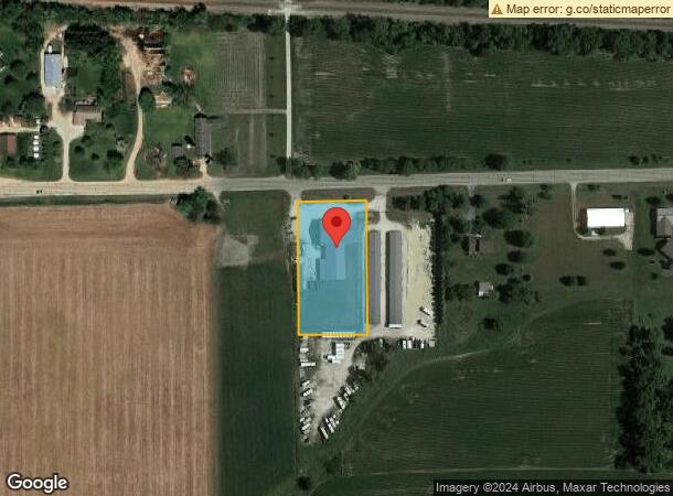  710 W Railroad St, Kingston, IL Parcel Map