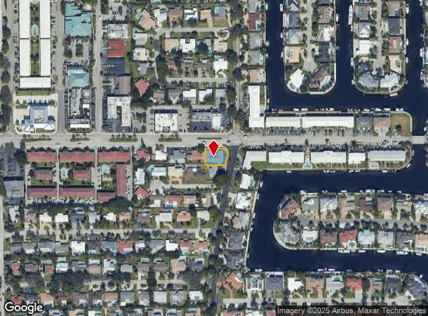 2250 Ne 36Th St, Lighthouse Point, FL Parcel Map