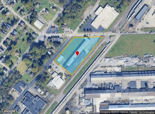 1034 N Cedar St, New Castle, PA Parcel Map