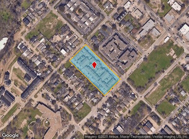 4525 Sylvester St, Dallas, TX Parcel Map