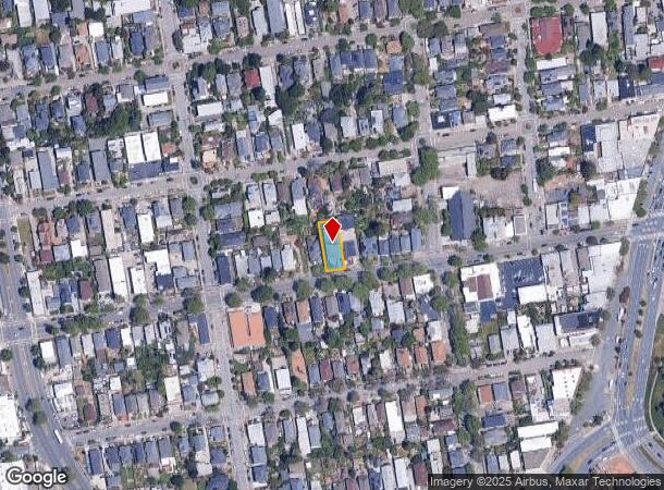  1623 Alcatraz Ave, Berkeley, CA Parcel Map