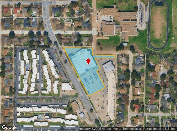  1100 N Carrier Pkwy, Grand Prairie, TX Parcel Map