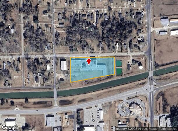 1222 S Main St, Anahuac, TX Parcel Map