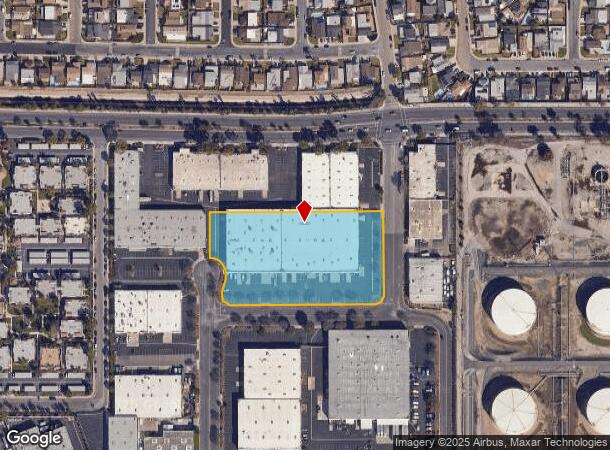 1025 E Burgrove St, Carson, CA Parcel Map