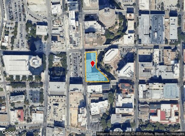  125 E Houston St, San Antonio, TX Parcel Map