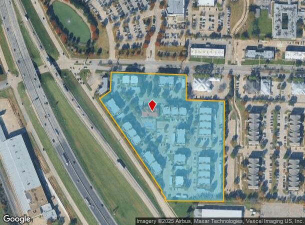  2601 W Oak St, Denton, TX Parcel Map