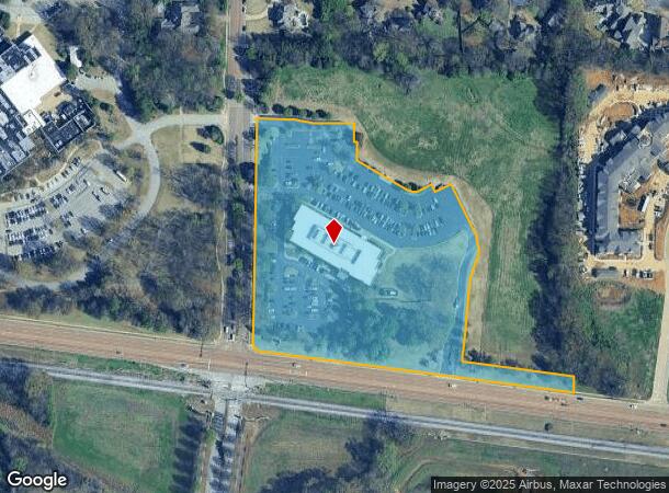  1458 W Poplar Ave, Collierville, TN Parcel Map