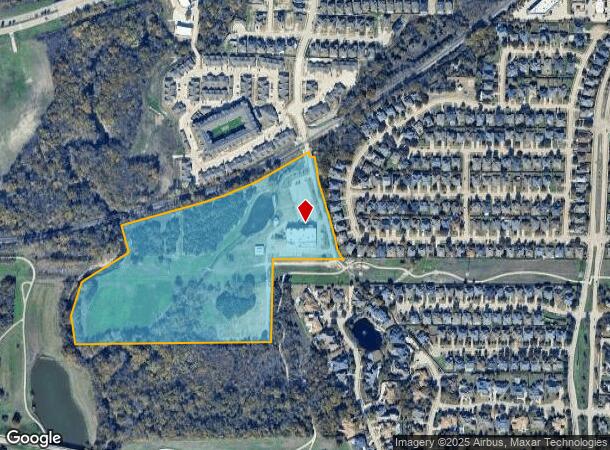 621 Park Vista Rd, Plano, TX Parcel Map