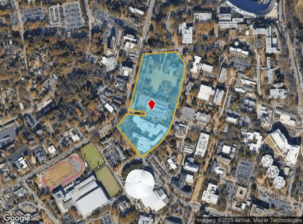  1075 S Lumpkin St, Athens, GA Parcel Map