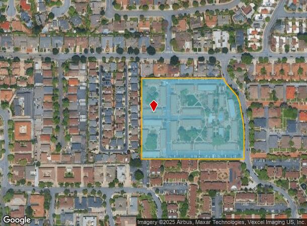 1575 Tenaka Pl, Sunnyvale, CA Parcel Map