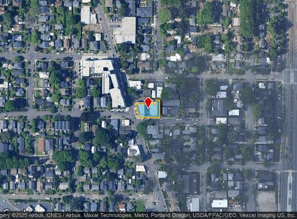  1407 Se Cora St, Portland, OR Parcel Map