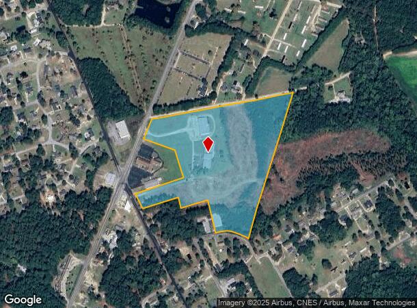 Joins Evergreen Cemetary On Se, Hamer, SC Parcel Map