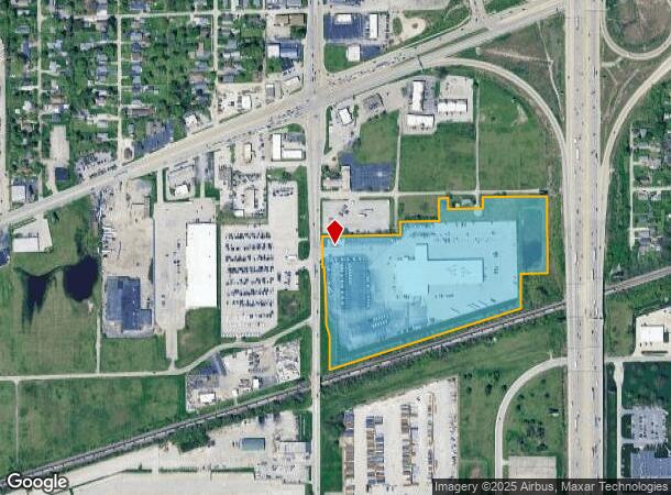 1601 S High School Rd, Indianapolis, IN Parcel Map