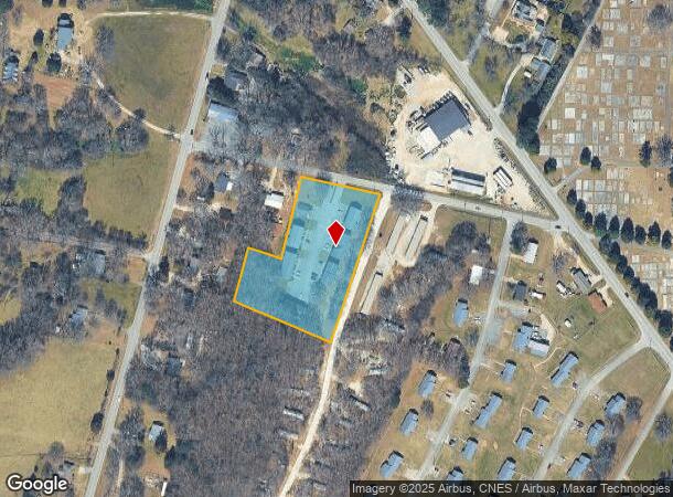 135 Spring St, Royston, GA Parcel Map