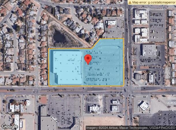  1901 George Dieter Dr, El Paso, TX Parcel Map