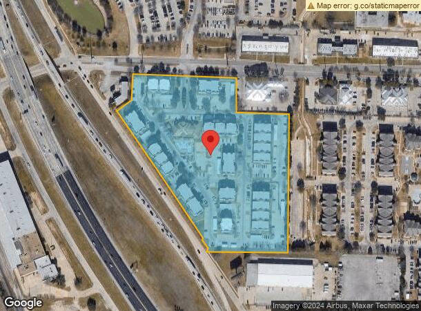  2601 W Oak St, Denton, TX Parcel Map