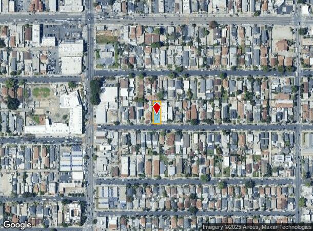  1157 E 46Th St, Los Angeles, CA Parcel Map