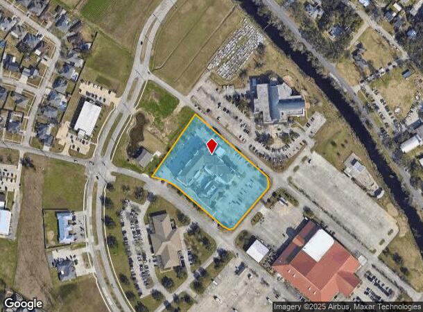 142 Library Dr, Houma, LA Parcel Map