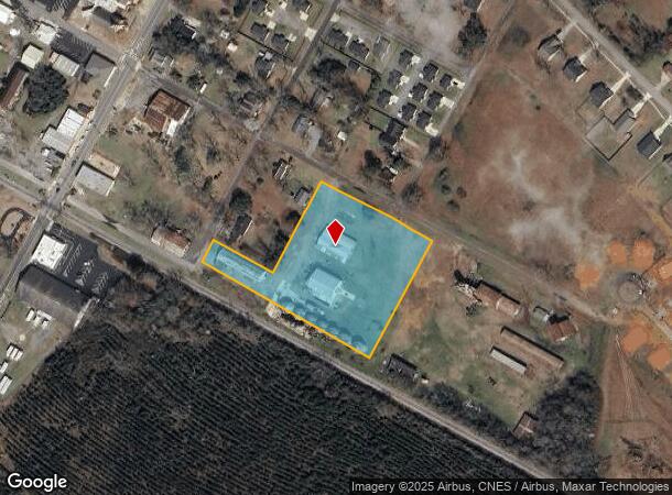 1342 E Main St, Dudley, GA Parcel Map