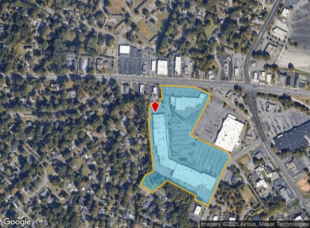 E Franklin Blvd, NC Parcel Map