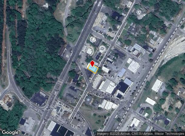  105 N Poplar St, Aberdeen, NC Parcel Map